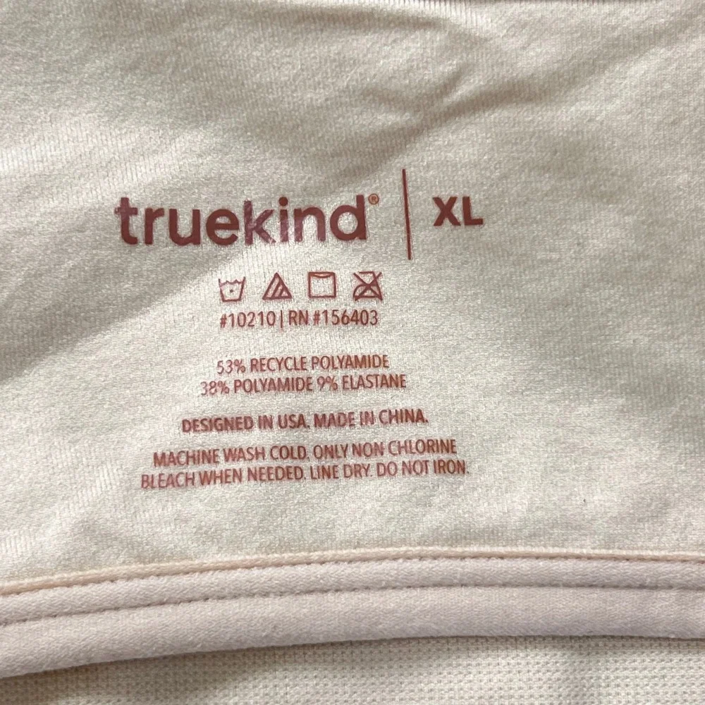 Truekind Supportive Comfort Wireless Shaping Bra XL Chai Beige Seamless Lift
